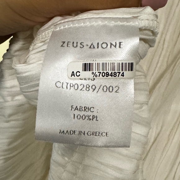 Zeus and Dione Elis Ruffle Plisse Crop Top | US 0 EU 34 - Picture 5 of 6